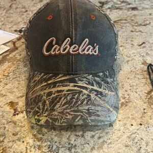 Cabela's Men's Strapback Camo Hat Size OSFM Embroidered Logo